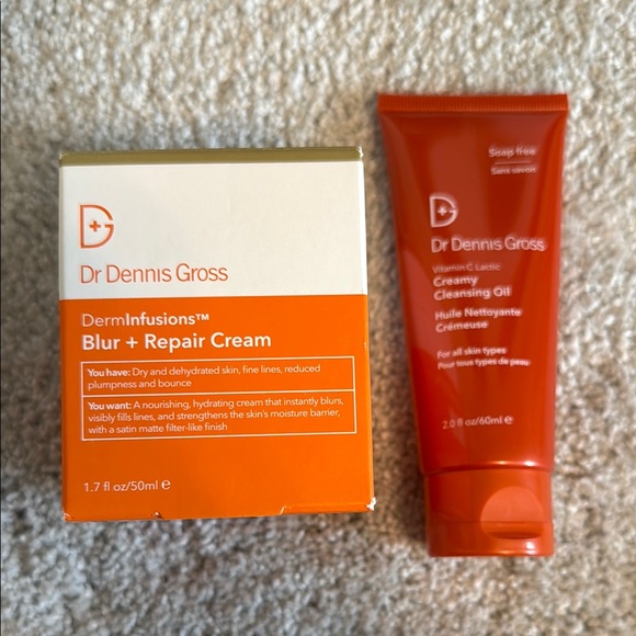 Dr.Dennis Gross DermInfusions Blur + Repair Cream and Vit C Creamy Cleansing Oil